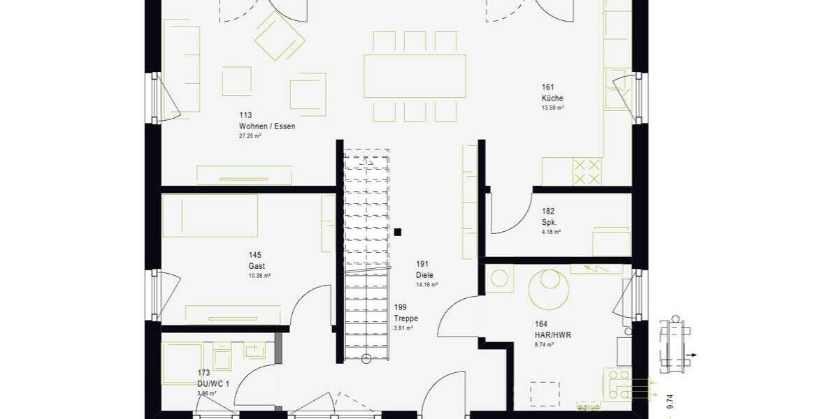Einfamilienhaus Leipzig Seehausen - 5 Zimmer, 169 m&sup2;, 544.000&euro; | Angebot:26851693