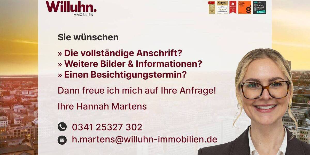 Etagenwohnung Leipzig Wiederitzsch - 2 Zimmer, 44 m&sup2;, 525&euro; | Angebot:26740506