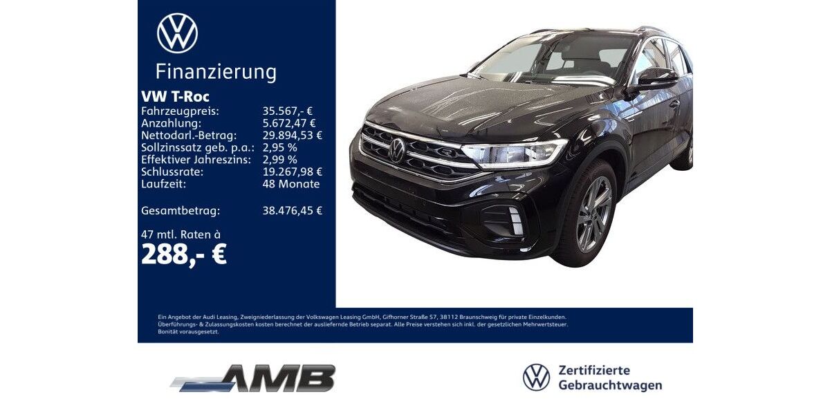 VW T-Roc 6.150 km 34.870 &euro; Borna 04552
