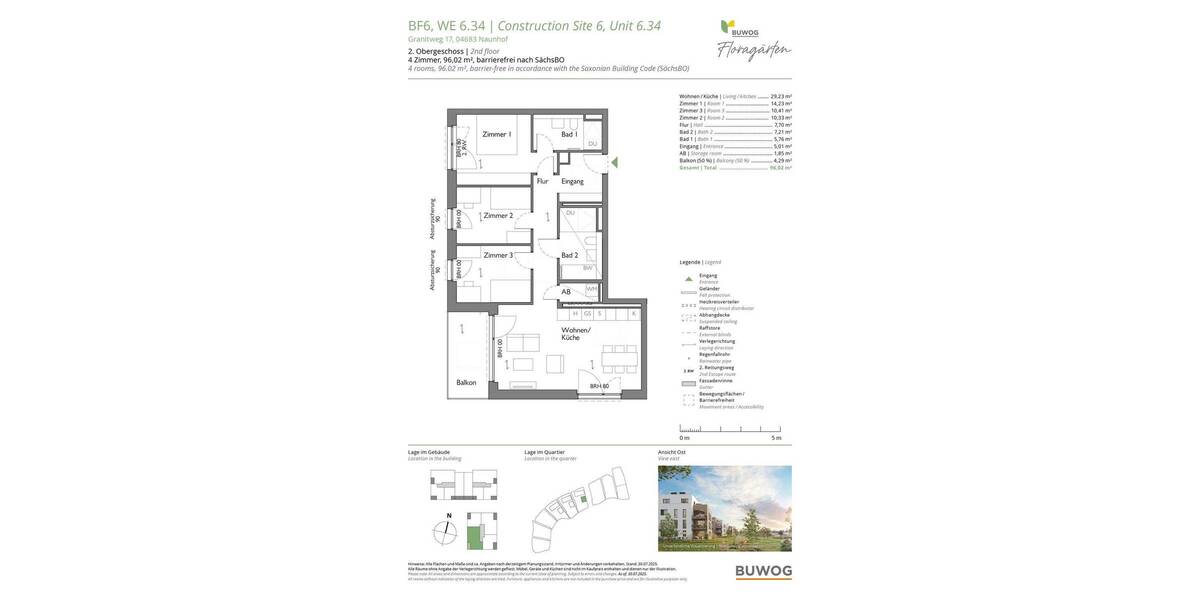 Etagenwohnung Naunhof - 4 Zimmer, 96 m&sup2;, 467.000&euro; | Angebot:26003597