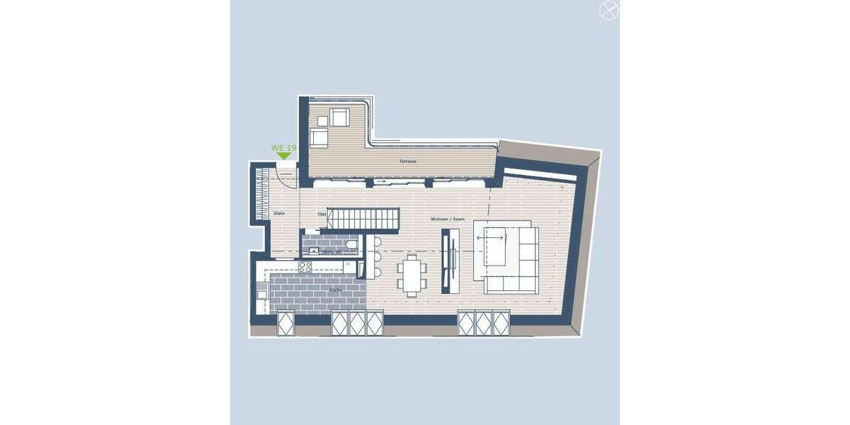 Über 190 m² große Penthouse-Wohnung in Bestlage ! 5 zimmer