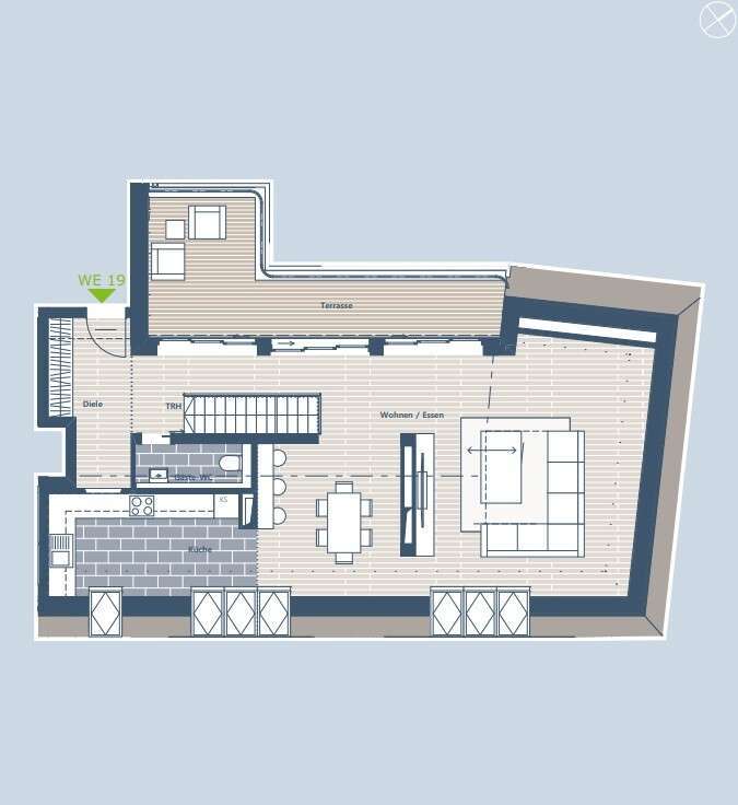 Über 190 m² große Penthouse-Wohnung in Bestlage ! 5 zimmer