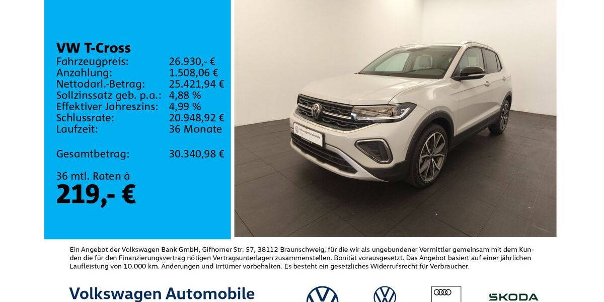 VW T-Cross 7.500 km 26.930 &euro; Leipzig 04178