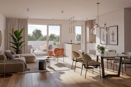 NEUBAUPROJEKT LANGE 30 - Stilvolle 3-Raum-Wohnung mit Balkon und hochwertigem Parkettboden 3 zimmer