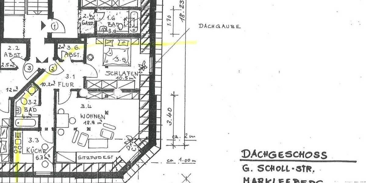 Etagenwohnung Markkleeberg Markkleeberg-West - 2 Zimmer, 51 m&sup2;, 578&euro; | Angebot:26389314