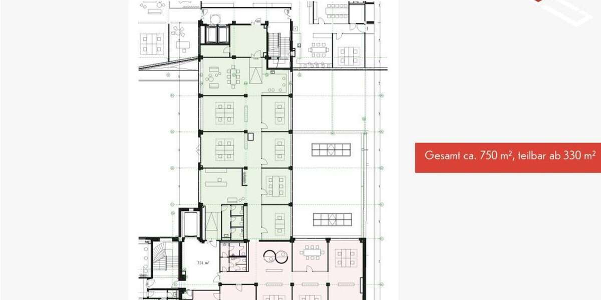 Moderne trifft Vergangenheit- Büroflächen in der historischen Konsumzentrale Plagwitz mieten! zimmer