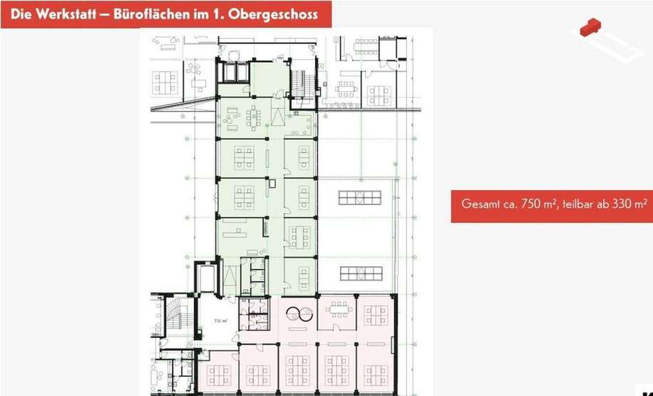 Moderne trifft Vergangenheit- Büroflächen in der historischen Konsumzentrale Plagwitz mieten! zimmer