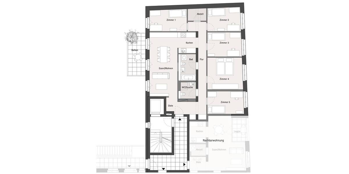 Etagenwohnung Leipzig Sellerhausen-Stünz - 6 Zimmer, 122 m&sup2;, 613.500&euro; | Angebot:26307152