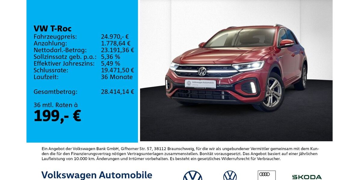 VW T-Roc 21.192 km 23.670 &euro; Leipzig 04277