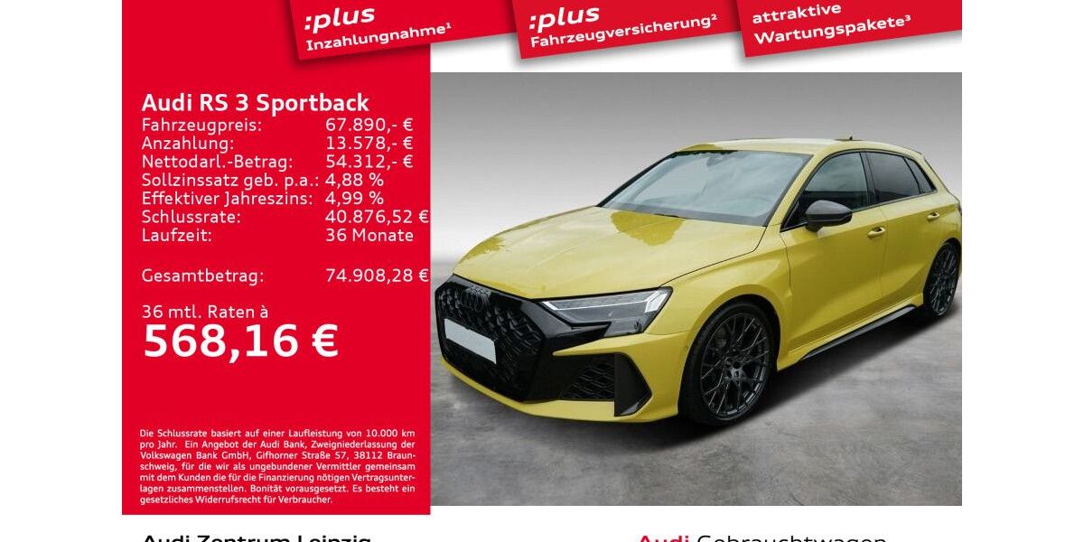 Audi RS3 4.952 km 64.440 &euro; Leipzig 04129
