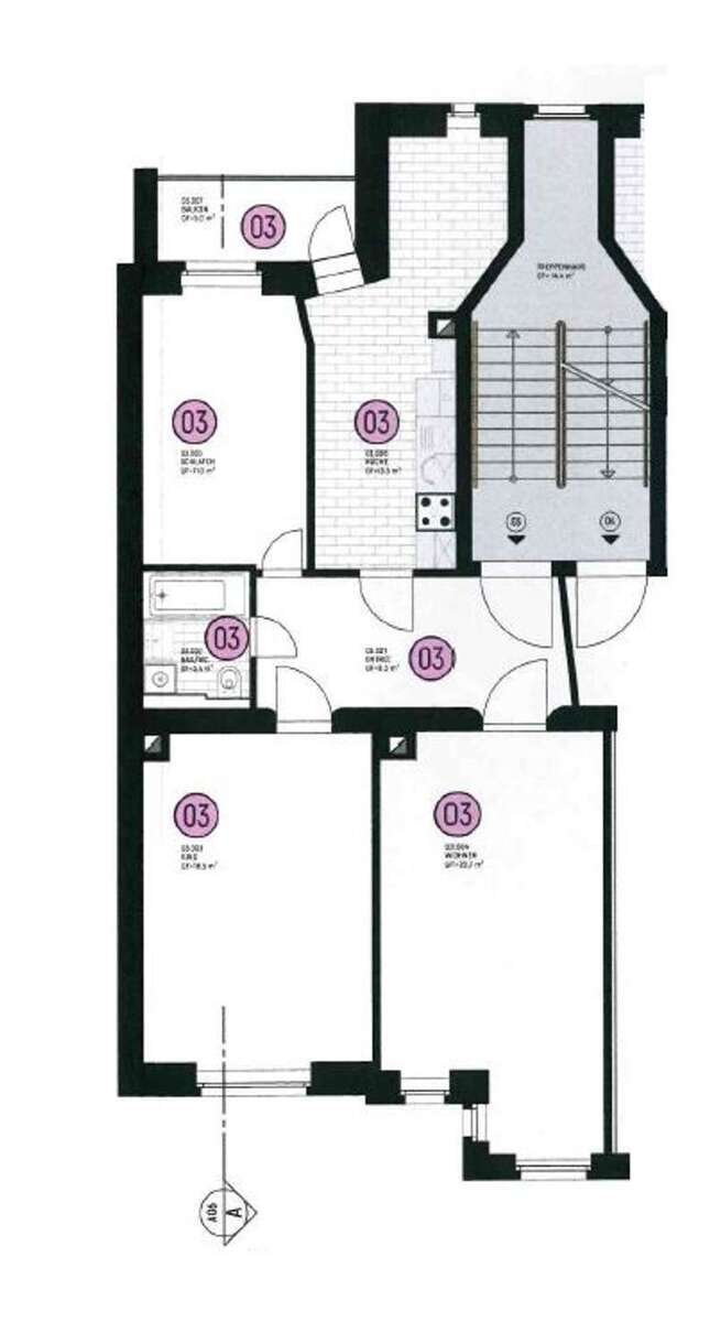 Attraktive Eigentumswohnung in denkmalgeschütztem Gründerzeithaus! 3 zimmer