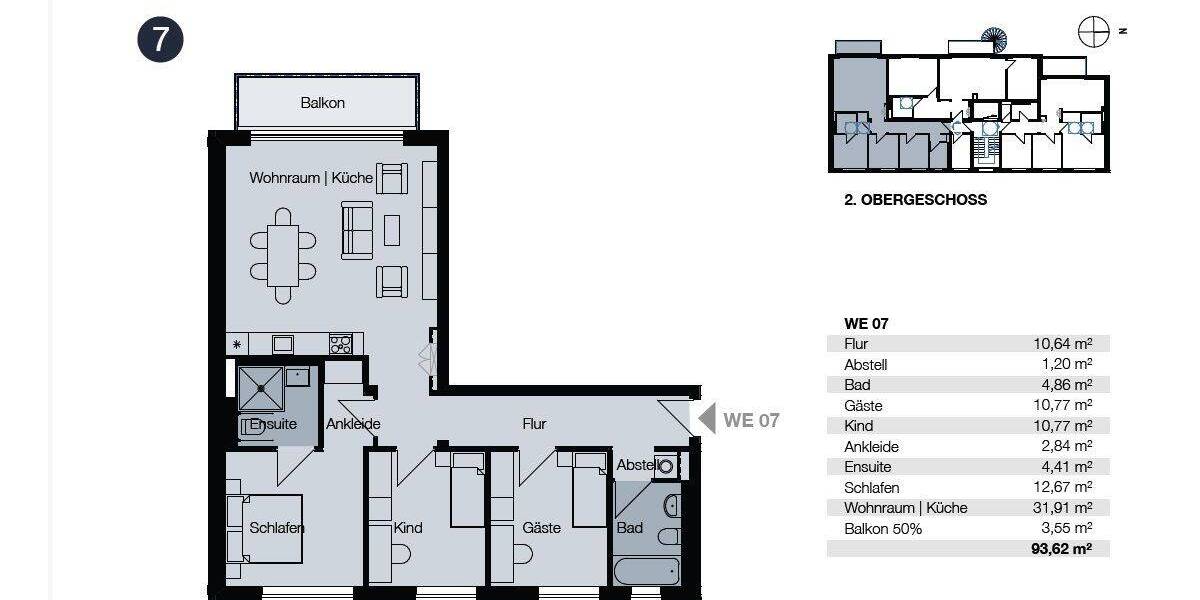 Etagenwohnung Leipzig Volkmarsdorf - 4 Zimmer, 95 m&sup2;, 471.000&euro; | Angebot:26740978