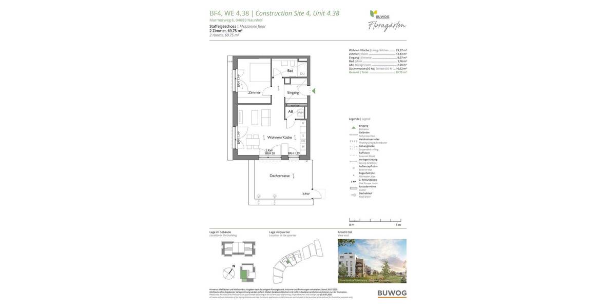 Etagenwohnung Naunhof - 2 Zimmer, 69 m&sup2;, 355.000&euro; | Angebot:25752806