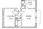 Dachgeschoßwohnung Kitzscher - 2 Zimmer, 51 m&sup2;, 335&euro; | Angebot:26262069