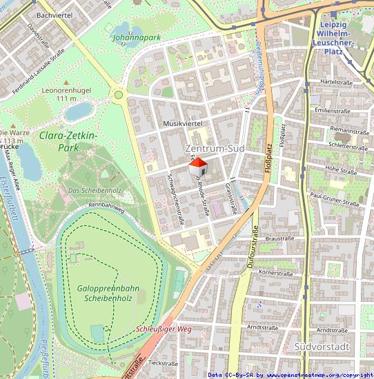 Erdgeschoßwohnung Leipzig Mitte - 2 Zimmer, 69 m&sup2;, 1.135&euro; | Angebot:26384057