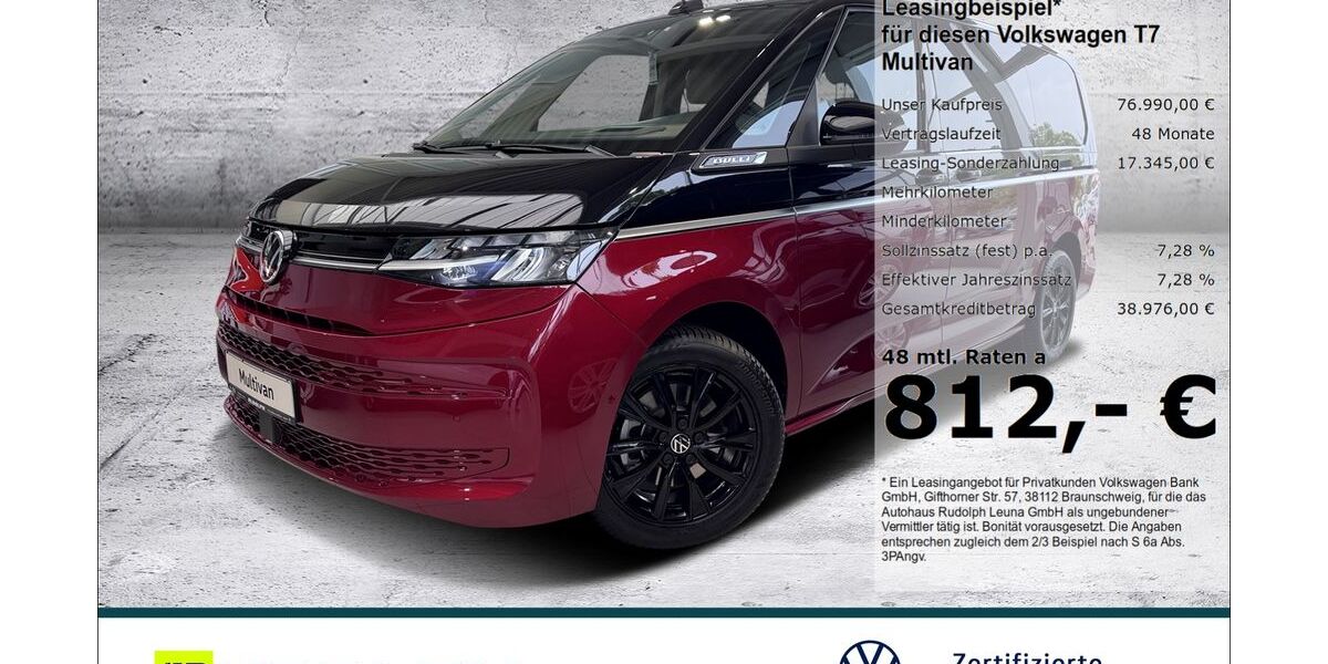 VW T7 Multivan 9.900 km 71.985 &euro; Leuna 06237
