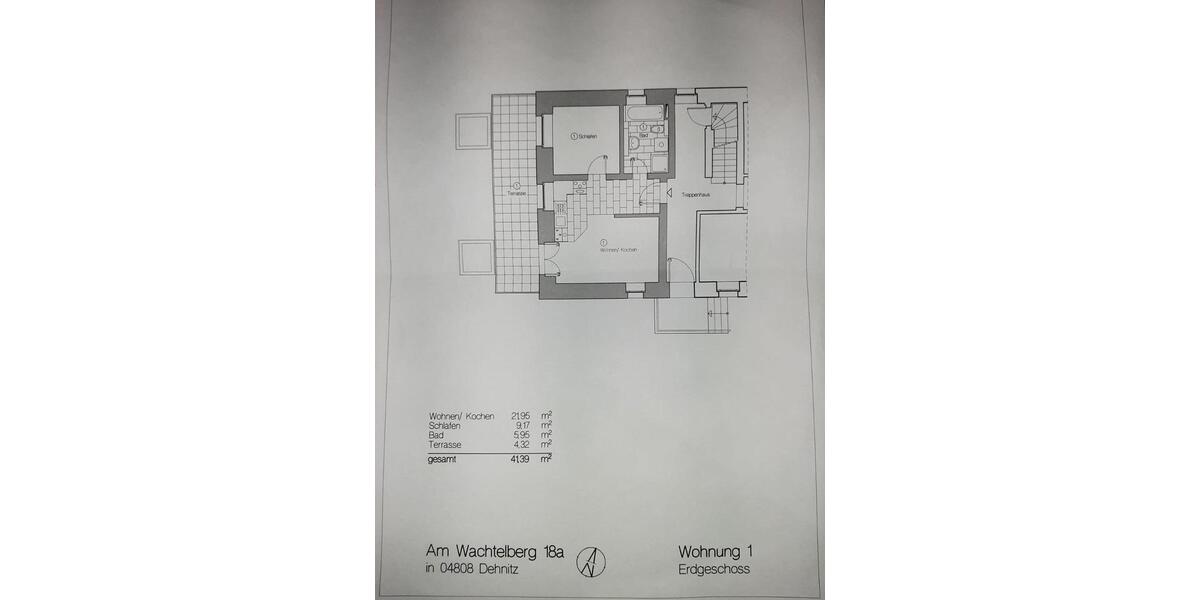 Schöne Erdgeschoss-Wohnung in Wurzen OT Dehnitz mit Terasse 1 zimmer