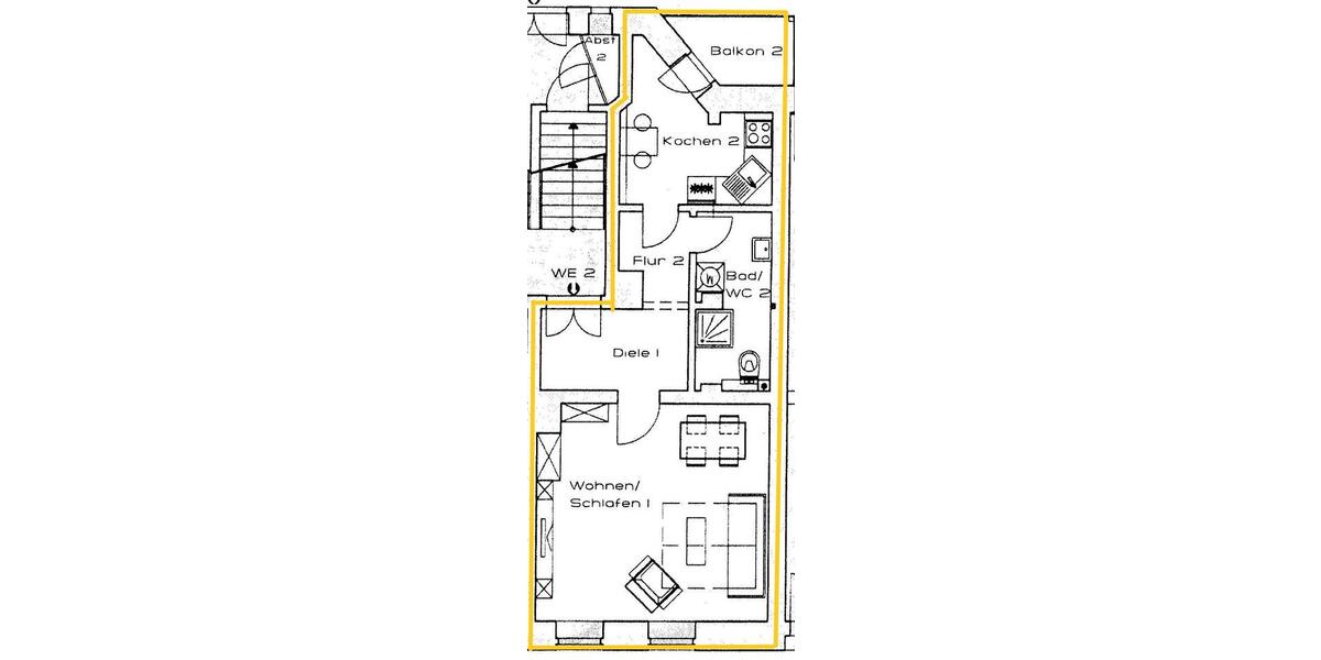 Hochparterre Leipzig Nord - 1 Zimmer, 47 m&sup2;, 550&euro; | Angebot:26342855