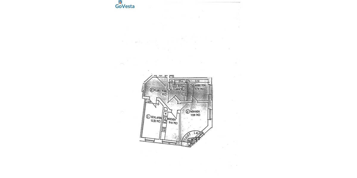 Etagenwohnung Leipzig Reudnitz-Thonberg - 3 Zimmer, 67 m&sup2;, 199.000&euro; | Angebot:25773889
