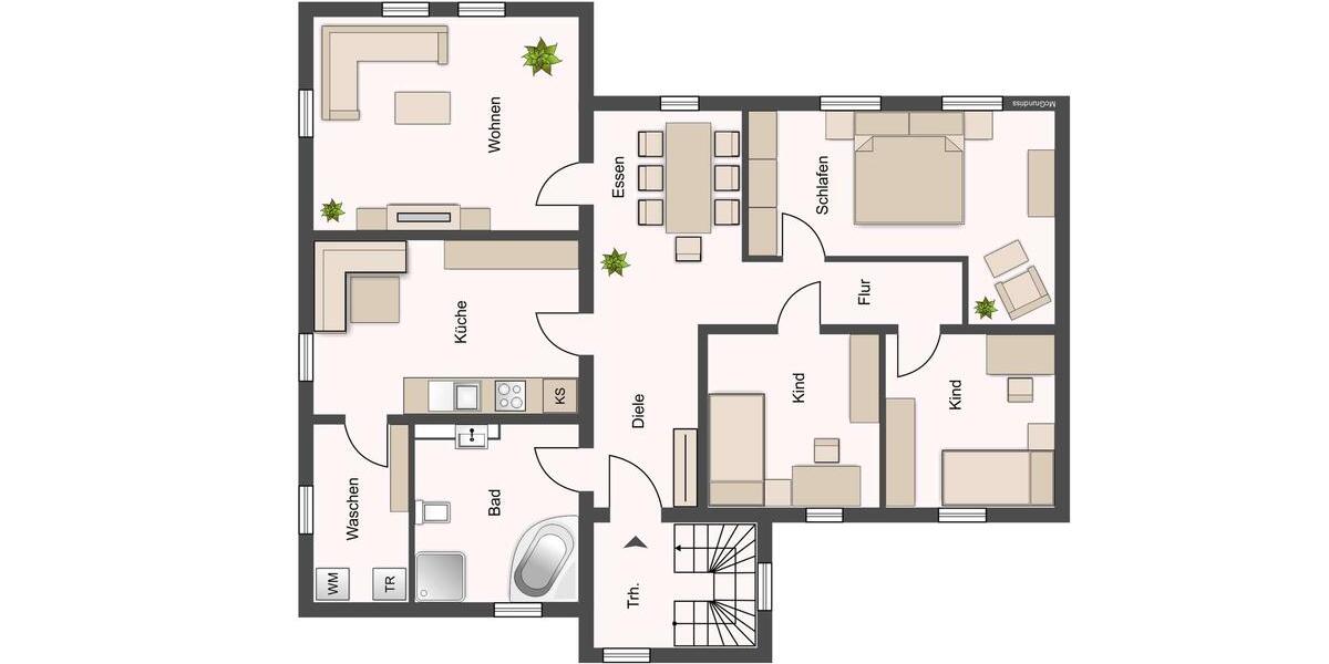 Etagenwohnung Delitzsch - 4 Zimmer, 140 m&sup2;, 1.222&euro; | Angebot:26406287