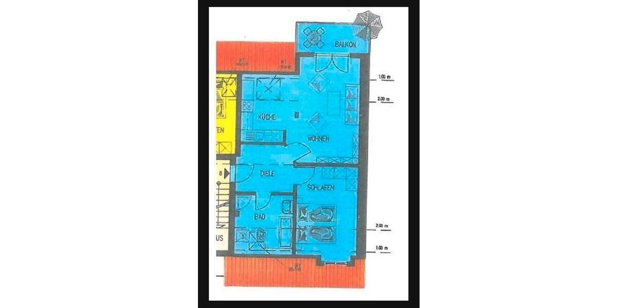 Dachgeschoßwohnung Leipzig Nord - 2 Zimmer, 55 m&sup2;, 730&euro; | Angebot:25654765