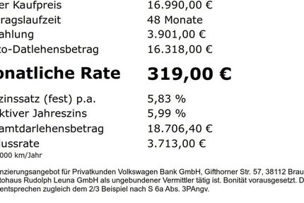 VW T-Roc 120.250 km 16.990 &euro; Leuna 06237