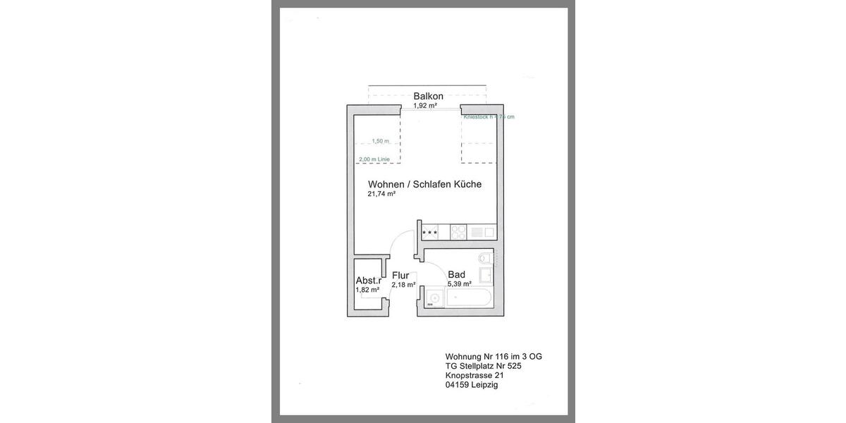 Dachgeschoßwohnung Leipzig Altwest - 1 Zimmer, 33 m&sup2;, 680&euro; | Angebot:26039632