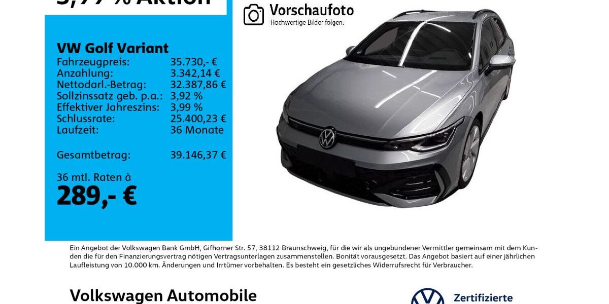 VW Golf 16.561 km 35.730 &euro; Leipzig 04178