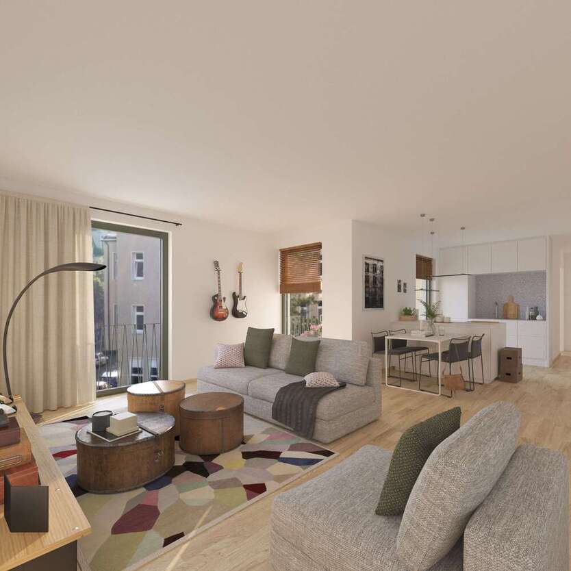 Wohnung zum Mieten in Halle 1.016,50 € 77 m²