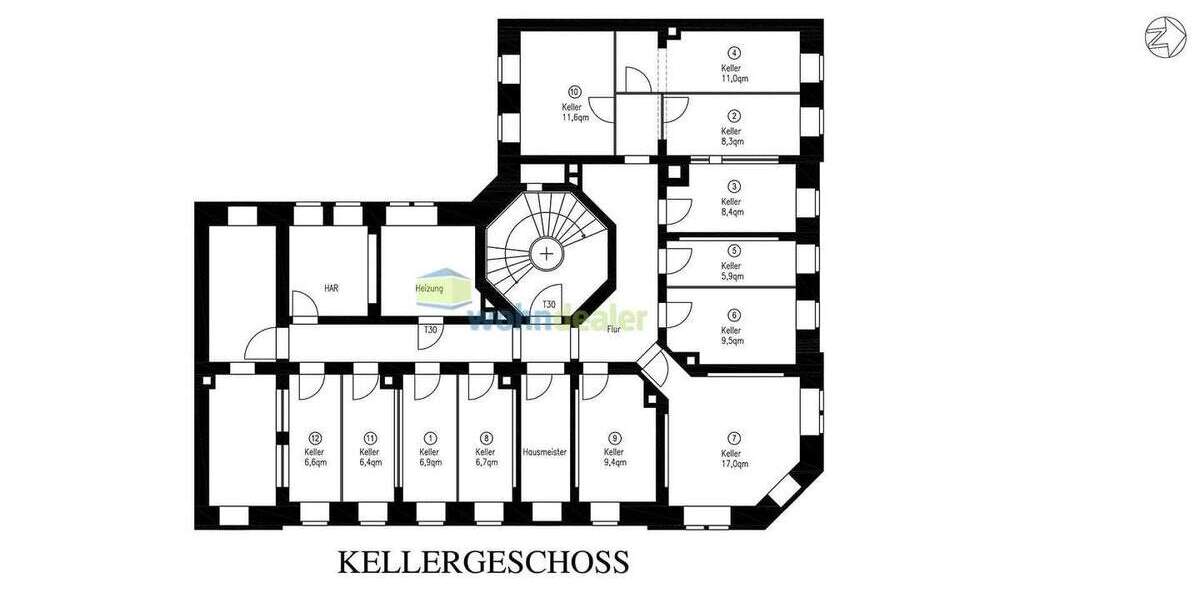 Etagenwohnung Leipzig Gohlis-Süd - 3 Zimmer, 89 m&sup2;, 294.000&euro; | Angebot:25428406