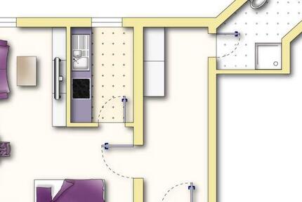 Wohnung Leipzig Südwest - 1 Zimmer, 41 m&sup2;, 395&euro; | Angebot:26318097