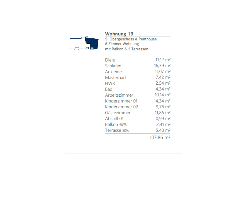*ERSTBEZUG* Ca. 195 m² große Penthouse-Wohnung mit 6,5 Räumen mit Blick zum Wasser in Bestlage ! 6 zimmer