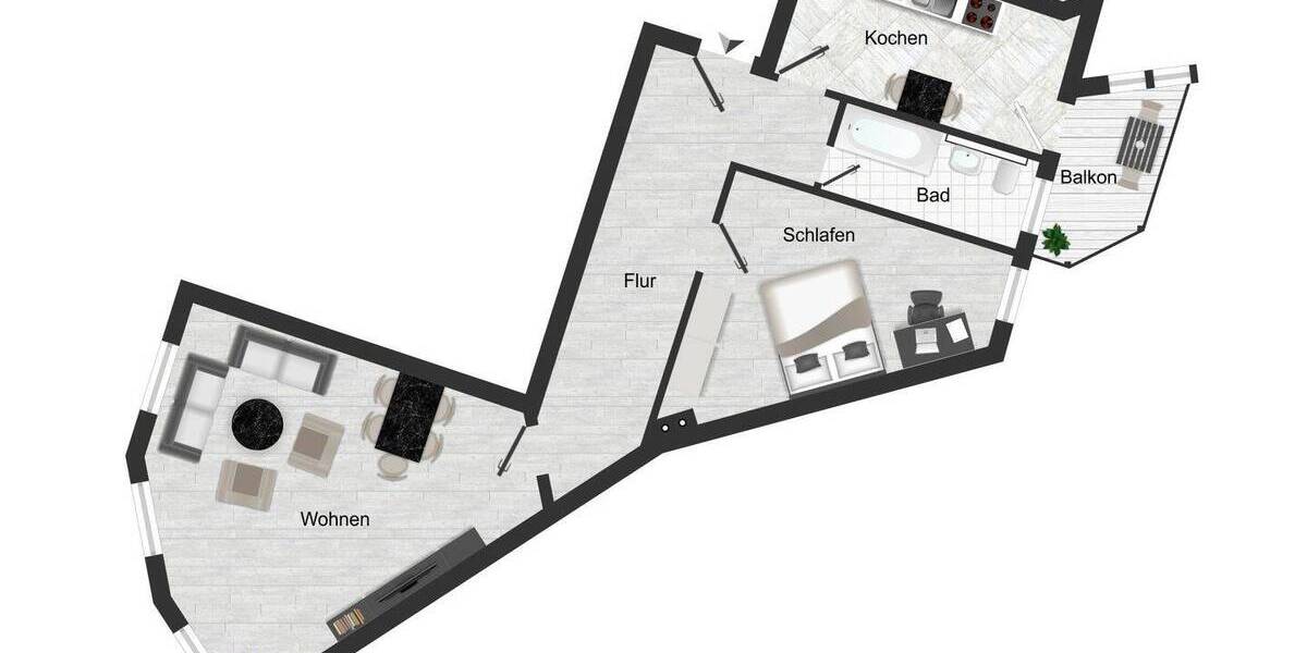 Einfamilienhaus Leipzig Südvorstadt - 2 Zimmer, 275.000&euro; | Angebot:26471275