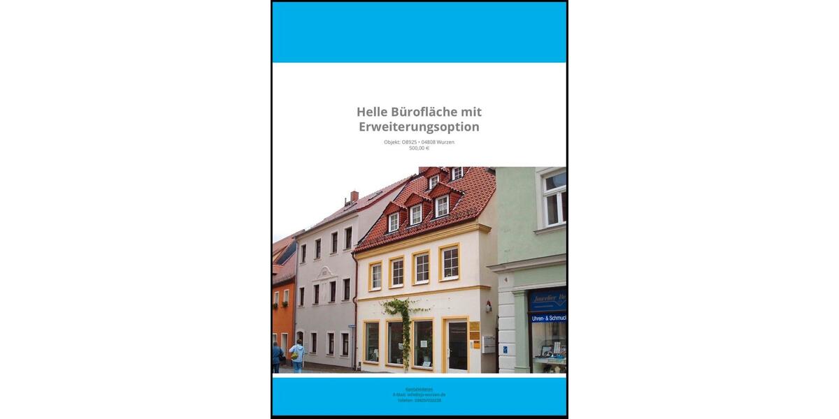 Gewerbeobjekt Wurzen - 815&euro; | Angebot:24750789