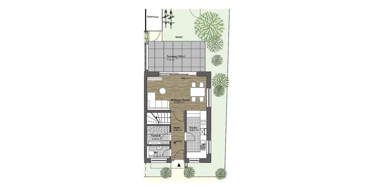 Reihenmittelhaus Zwenkau - 4 Zimmer, 109 m&sup2;, 419.000&euro; | Angebot:25682686