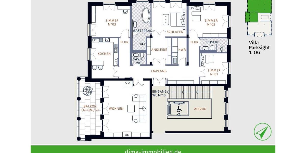 Etagenwohnung Leipzig - 5 Zimmer, 183 m&sup2;, 5.500&euro; | Angebot:25646479