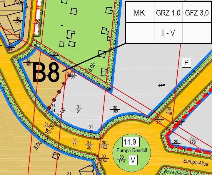 bis 8.200 m² BGF großes Baugrundstück für Geschossbau, WOHNEN & GEWERBE zimmer