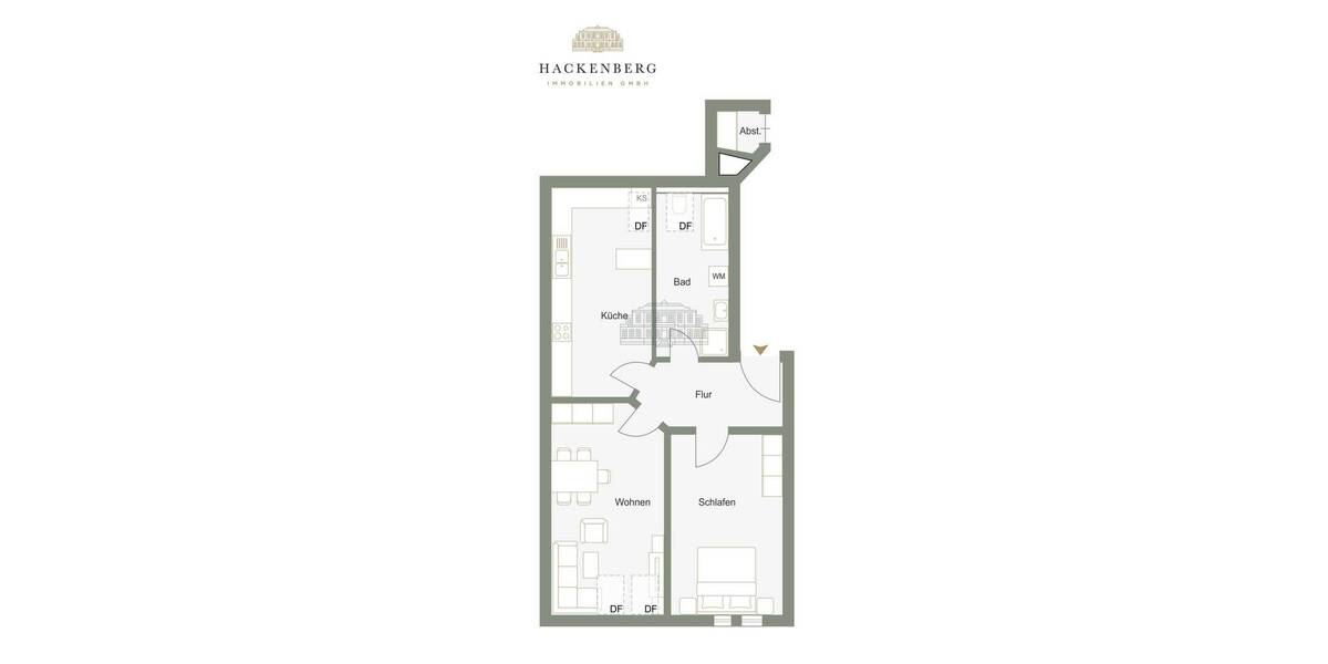 Etagenwohnung Leipzig Wahren - 2 Zimmer, 61 m&sup2;, 155.000&euro; | Angebot:26596055