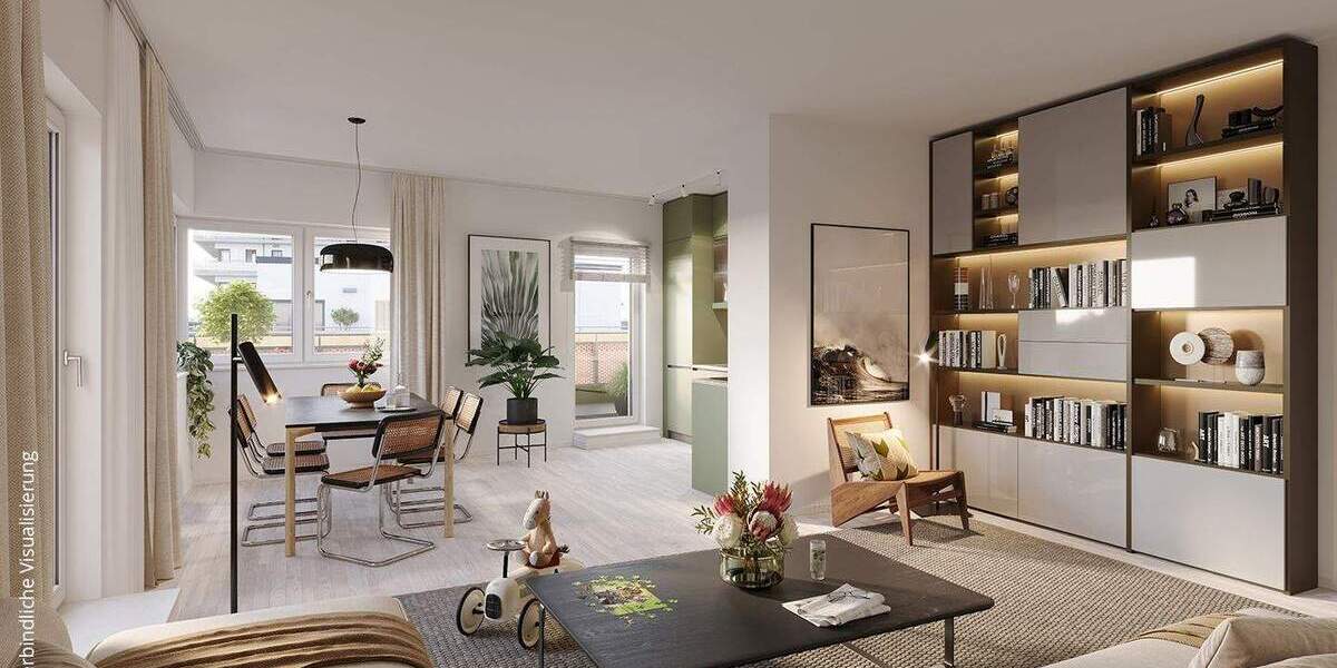 Etagenwohnung Leipzig Zentrum-Südost - 2 Zimmer, 56 m&sup2;, 309.000&euro; | Angebot:25716960