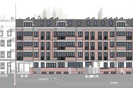 Citylage in Leipzig, Neubau von 19 Wohnungen und 3 Stadthäusern im san. Altbau, Denkmal-AfA möglich! zimmer