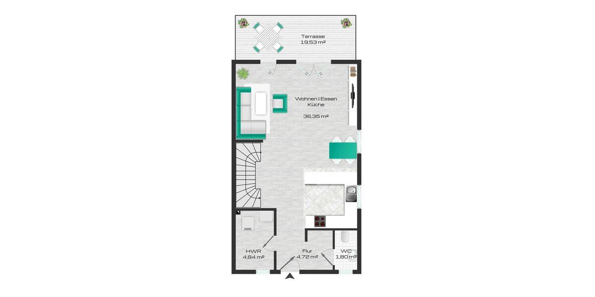 Doppelhaushälfte Naunhof - 5 Zimmer, 123 m&sup2;, 1.900&euro; | Angebot:25717185