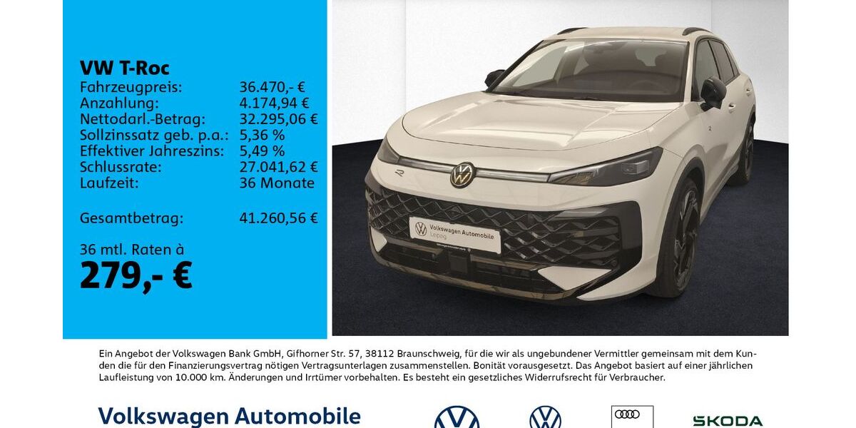 VW T-Roc 6.500 km 35.970 &euro; Leipzig 04277