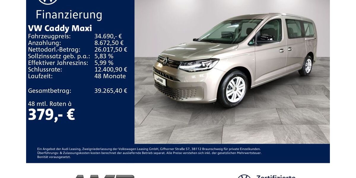 VW Caddy Maxi 10.000 km 34.450 &euro; Borna 04552