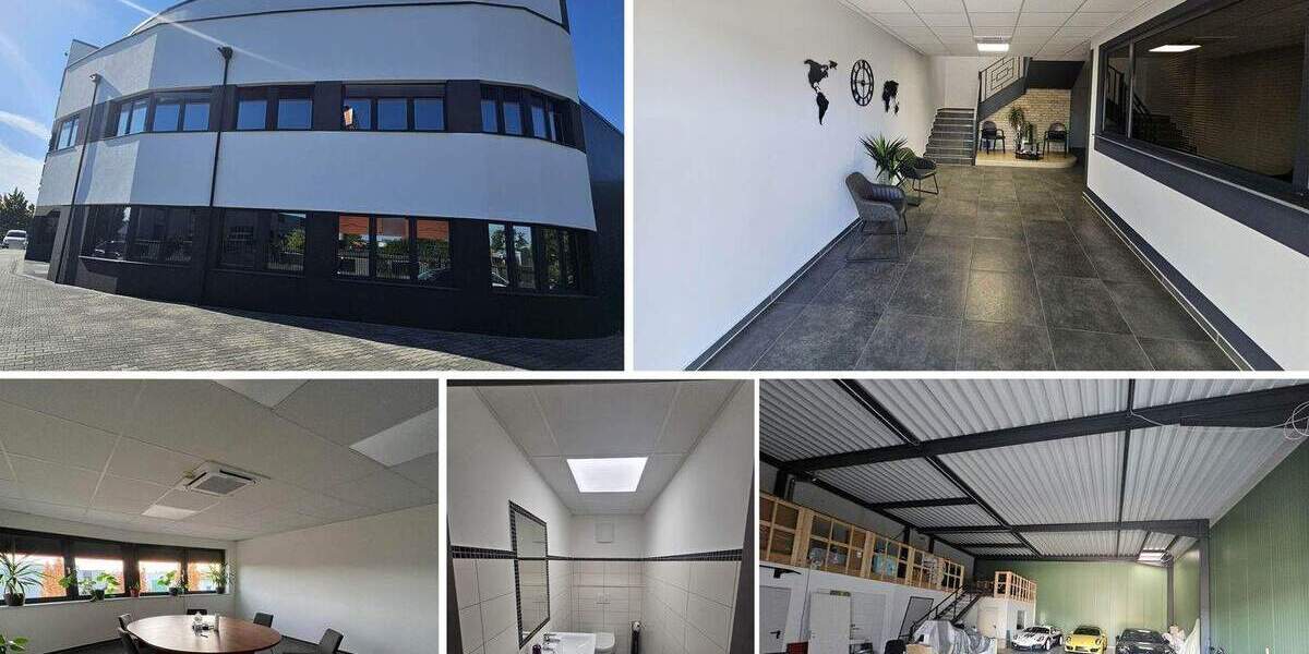 Moderne Gewerbefläche mit Büro + Lager, Freifläche + SP möglich zimmer