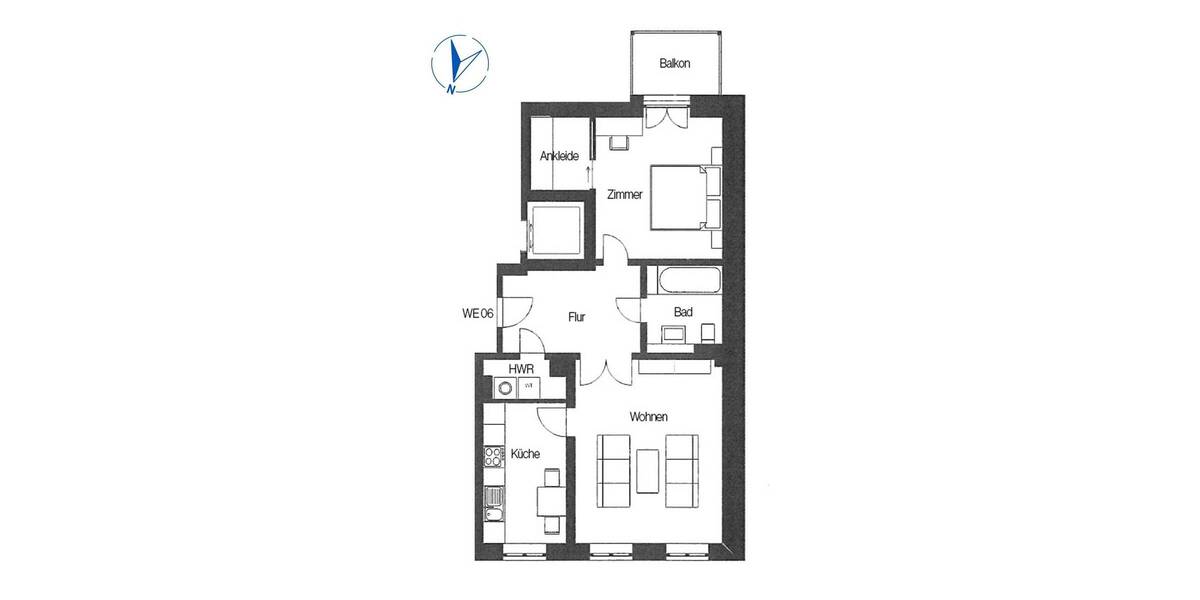 Etagenwohnung Leipzig Zentrum-West - 2 Zimmer, 64 m&sup2;, 307.800&euro; | Angebot:26472525