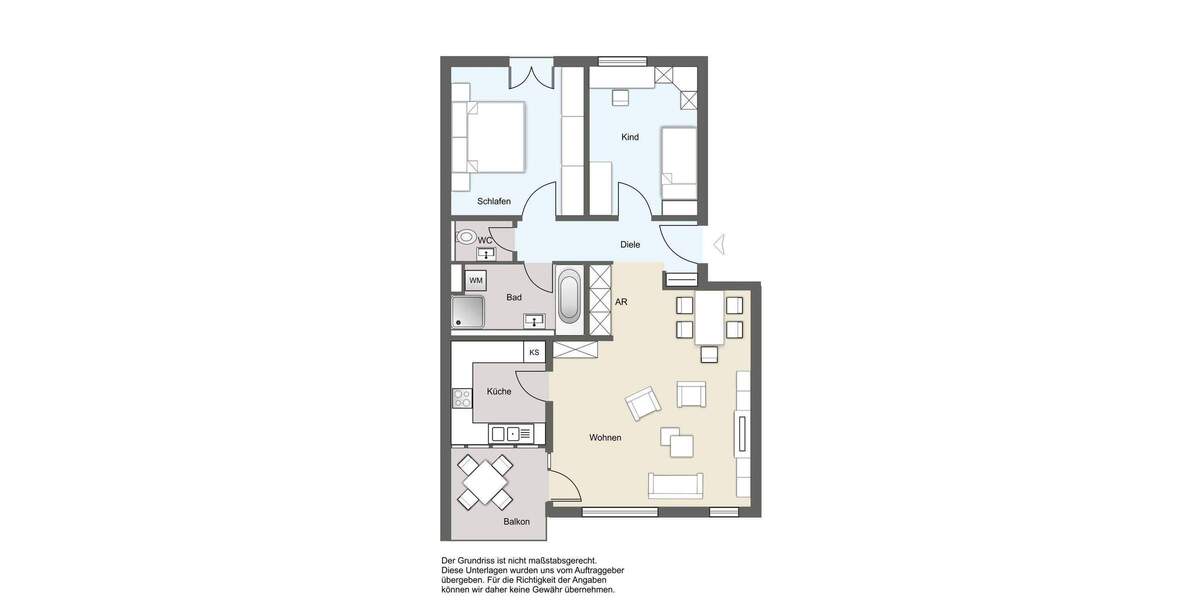 Etagenwohnung Leipzig Altlindenau - 3 Zimmer, 78 m&sup2;, 195.000&euro; | Angebot:25701914