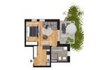Etagenwohnung Markkleeberg - 2 Zimmer, 49 m&sup2;, 980&euro; | Angebot:26266400