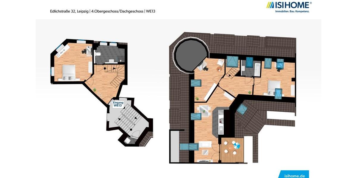 Etagenwohnung Leipzig Ost - 4 Zimmer, 99 m&sup2;, 1.482&euro; | Angebot:26277571