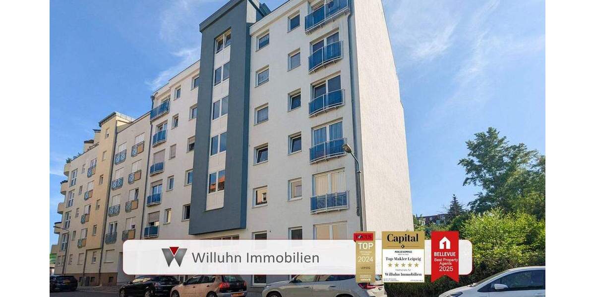 Traumhafter Weitblick über Leipzig: 3RW mit gemütlichem Balkon | Aufzug und Stellplatz | Fernwärme! 3 zimmer