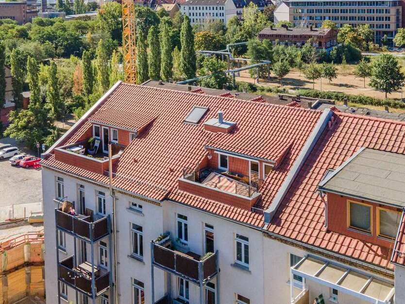 Leerstand ab 01.10.2025 -Große 2-Zi-ETW mit Dachloggia direkt am Lene-Voigt-Park